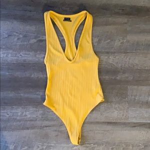 Urban Outfitters Mustard Yellow Bodysuit
